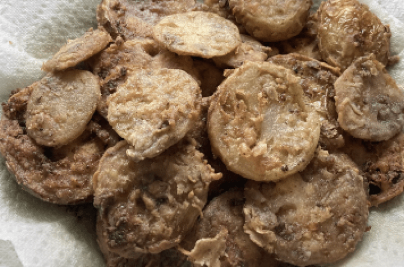 Spicy Jerk Fried Green Tomatoes